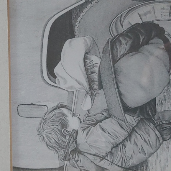 Framed Limited Edition Pencil Art Piece By Re-knowned Artisan Bernie Brown 94 - Picture 3 of 3